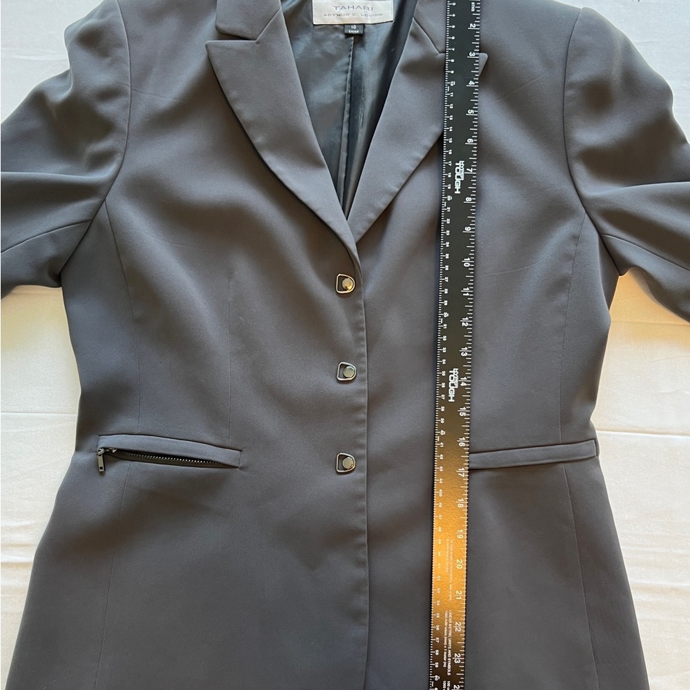 Tahari Charcoal Blazer - Picture 9 of 9